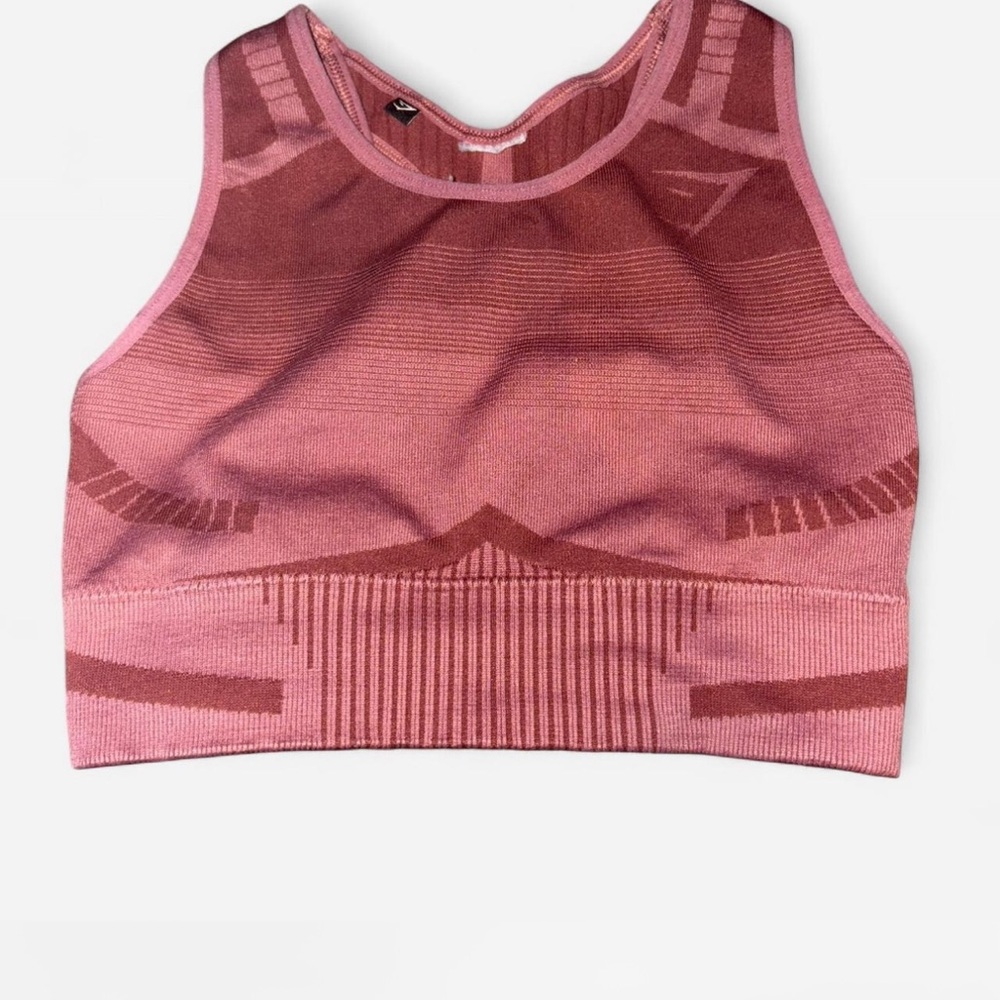 Pink Gymshark sports bra